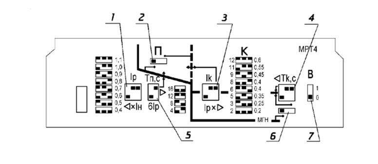 Схема Расцепителя МРТ-3 для выключателей А3794