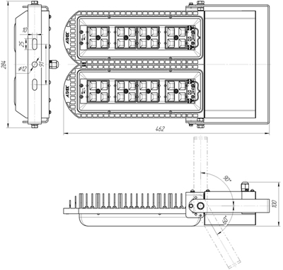 Схема Прожектора ДО-150-1