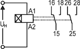 Схема подключения реле ВЛ-163